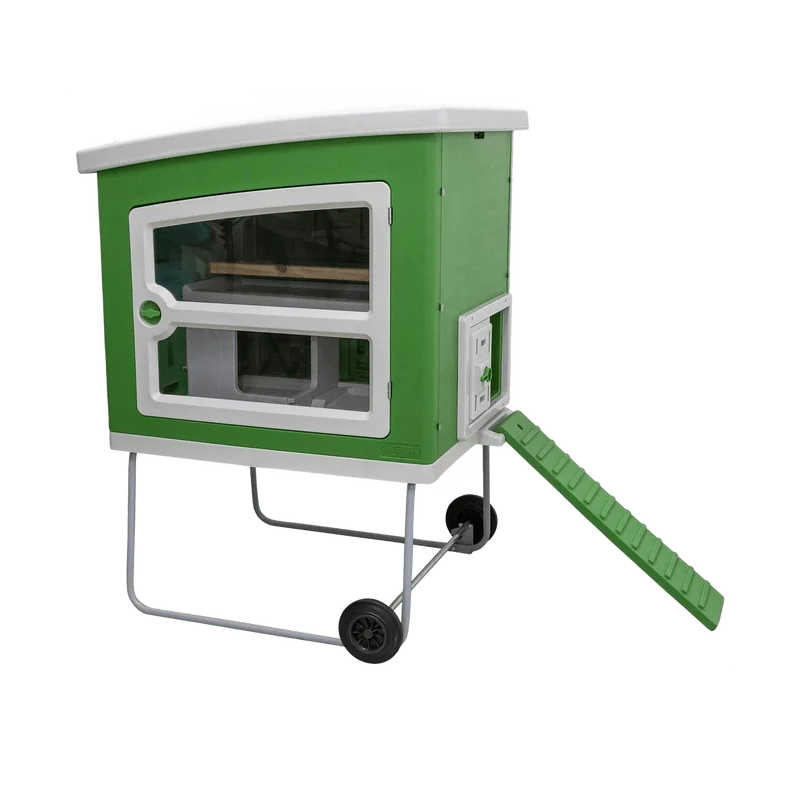 Kerbl Mobile Coop verrijdbaar kunststof kippenhok (groen/wit)